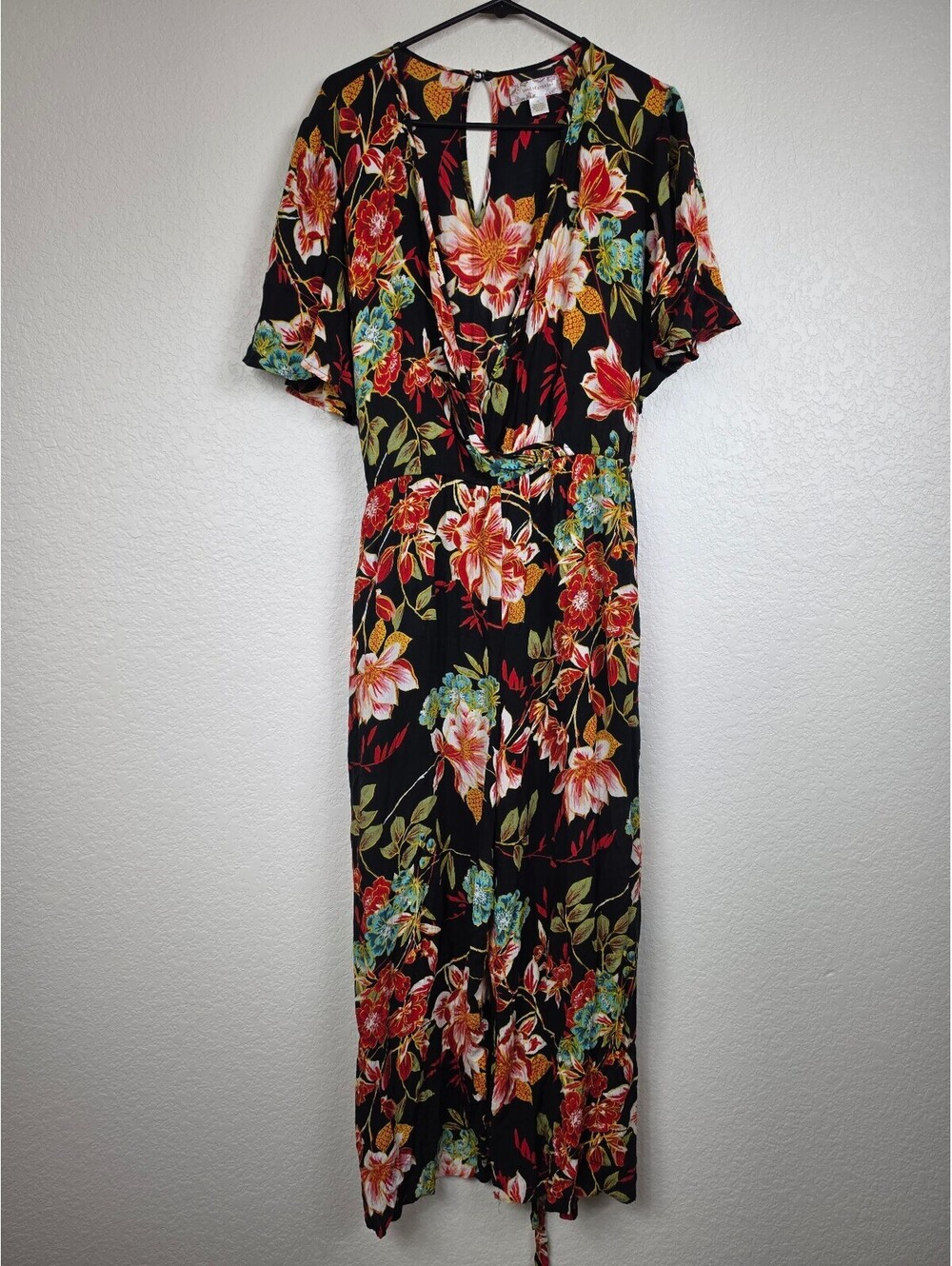 Anthropologie Band of Gypsies Floral Jumpsuit 1X